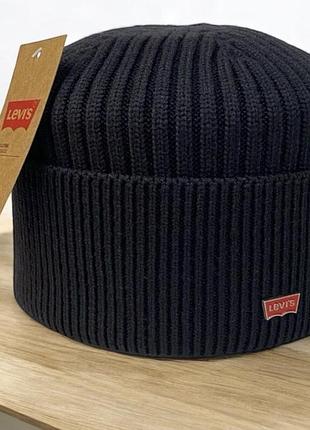 Шапка levis (чорна)