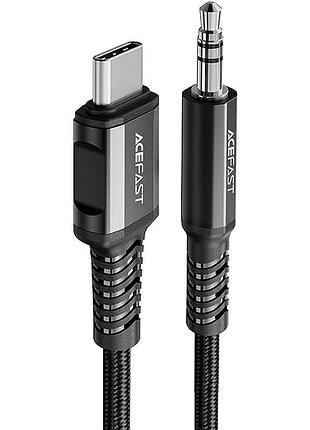 Аудио кабель aux acefast c1-08 (type-c to aux 3.5mm) (1m) black
