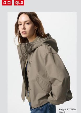 Парка из хлопковой смеси uniqlo