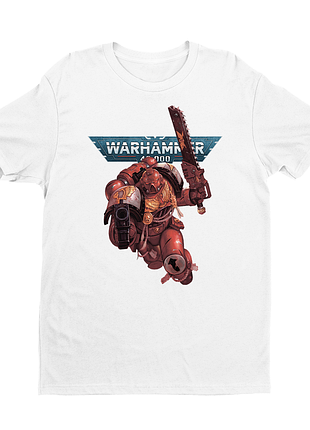 Футболка чоловіча з оригінальним принтом написом "warhammer 40k" push it