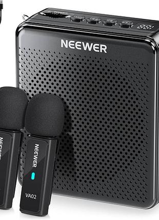 Neewer va02 портативний підсилювач голосу з бездротовими мікрофонами