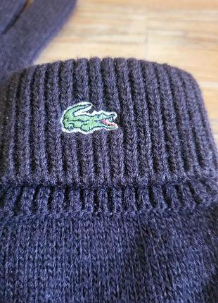 Оригинальеые унисекс  перчатки lacoste 2