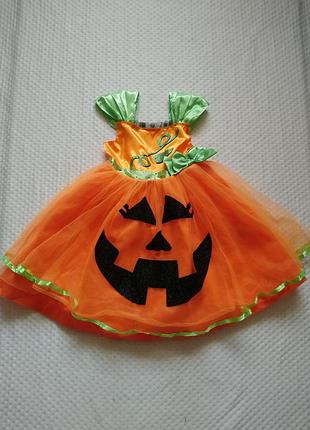 Карнавальное платье тыквочка на хеллоуин halloween 4-6 лет