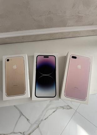 Коробки apple для iphone 7, iphone 7 plus, iphone 14 pro