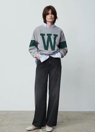 Широкие черные джинсы с высокой посадкой zara🌀🌀🌀🌀🌀🌀🌀🌀🌀🌀🌀