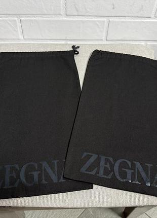 Zegna пара текстильних мішечки для зберігання пильовик взуття