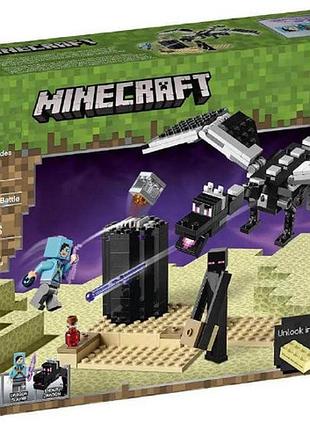 Конструктор minecraft 11838 битва з ендер драконом