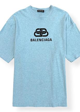 Футболка balenciaga bb logo s-m