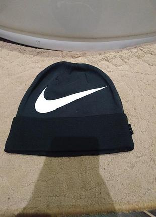 Мужская шапка найк nike big swoosh dri-fit black originals