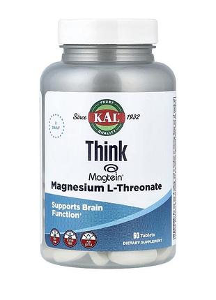 Think, l-треонат магнію, 60 таблеток (72 мг у таблетці)