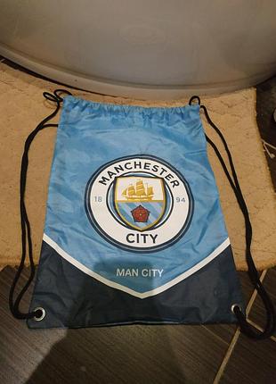 Мужской, женский рюкзак, портфель спортивный мешок-рюкзак manchester city / манчестер сити originals