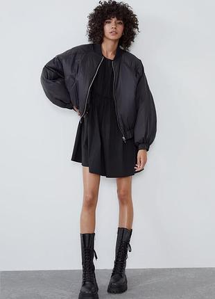 Тепла куртка бомбер zara