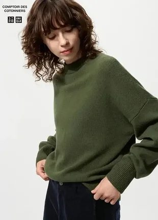 Вовняний светр з круглим вирізом 
співпраця comptoir des cotonniers x uniqlo