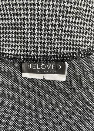 Джемпер кофта beloved в гусячу лапку 6