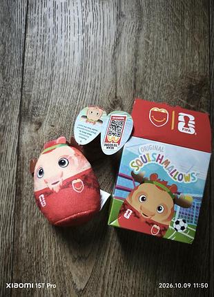 Squishmallows x mcdonald's игрушка макдональдс футбол новая