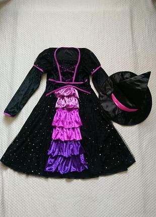 Карнавальное платье ведьмочка на хеллоуин halloween