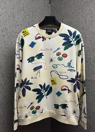 Чоловічий білий світшот від бренду scotch&soda