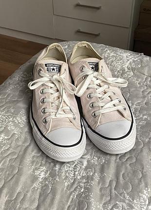 Кеди жіночі converse chuck taylor all star рожеві текстильні