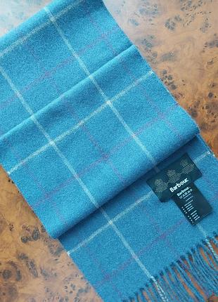 Шерстяной шарф в клетку barbour