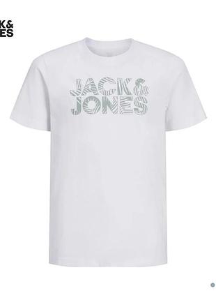 Біла футболка jack & jones на хлопця 15-16 років