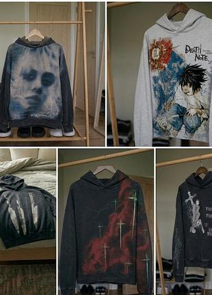 Худи женские dark aesthetic | selection | m-xl