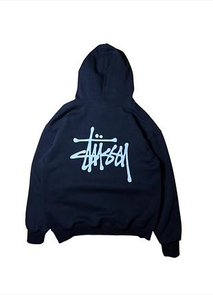 Худі stüssy з логотипом на спині / stussy hoodie size m