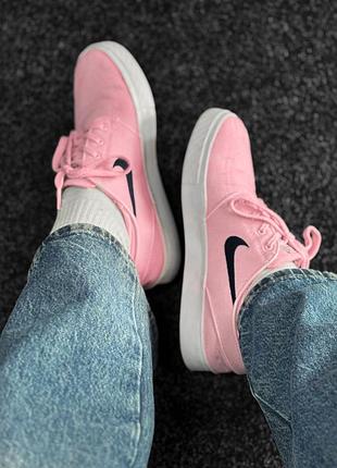 Кеди nike zoom stefan janoski canvas - prism pink/ obsidian 615957-641
