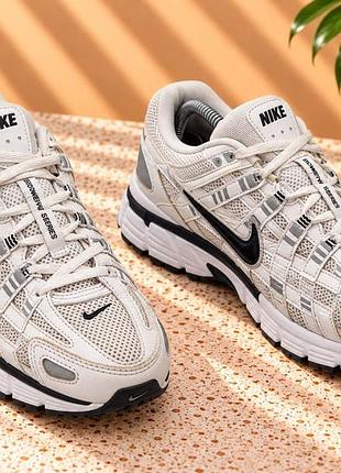 Nike nike p-6000 white metallic silver black ❤️