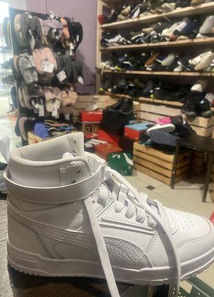 Кеди puma білі високі