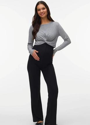 Трикотажные брюки для беременных vero moda (maternity) - черные и оливковые