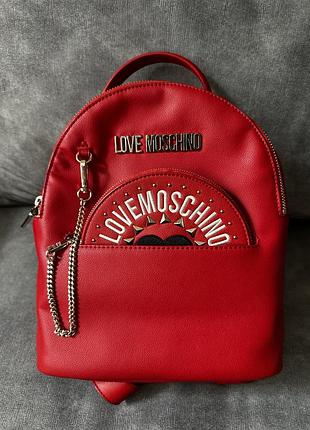 Рюкзак для жінок love moschino червоний