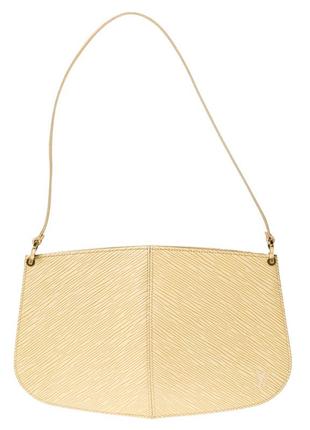 Кожаная сумка-кошелек louis vuitton vanilla epi demi lune