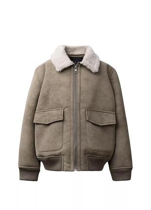 Куртка дублянка zara для хлопця 9-10 років 140р