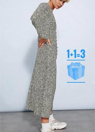 🥰 міді сукня в квітковий принт h&m 16