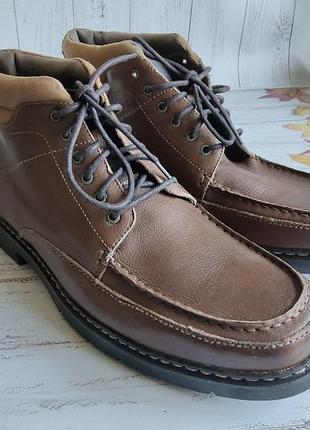 Ботинки мужские демисезонные, dockers, коричневые, новые, размер 46,5-47 (13-13,5 американский),на узкая ногу