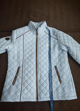 Куртка женская осенняя голубая l, xl