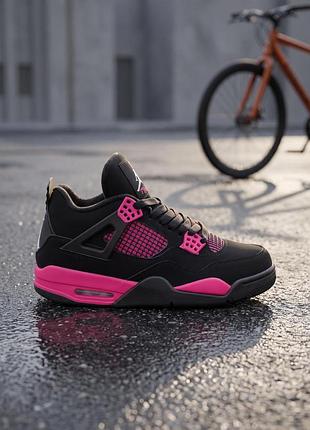 Nike air jordan 4 retro black/neon pink
