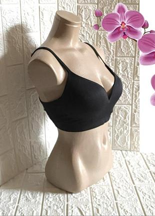 2xl чашка d мякий з тонким пушапом тримає форму без кісточок чорний ліф бюстгальтер