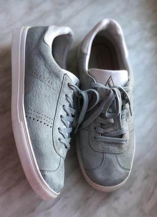 Кожаные замшевые кроссовки skechers street los angeles