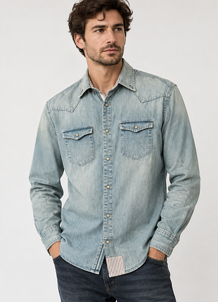 Джинсовая рубашка scotch&soda