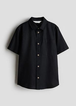 13-14 р 164 см h&amp;m новая фирменная льняная тенниска рубашка подлетка лен