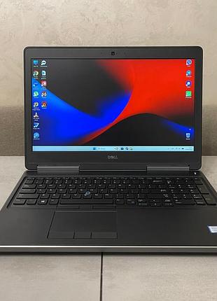Ноутбук dell precision 7520, 15.6" fhd ips, i7-7920hq, 16gb ddr4, 256gb ssd+500gb, nvidia quadro m2200 4gb.