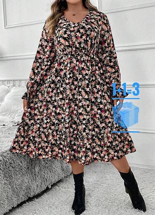 🥰 сукня в квітковий принт shein 4xl