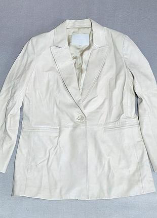 Пиджак из натуральной кожи massimo dutti, р. l