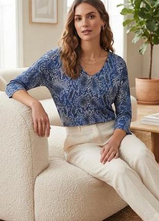 Стильная удлиненная туника блузка блуза лонгслив marks & spencer англия 16(44) р-р бренд оригинал