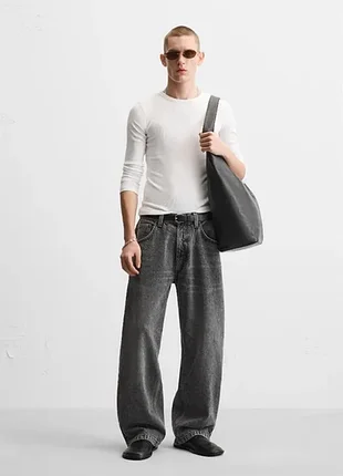 Чоловічі джинси baggy p 38 зі свіжих колекцій zara