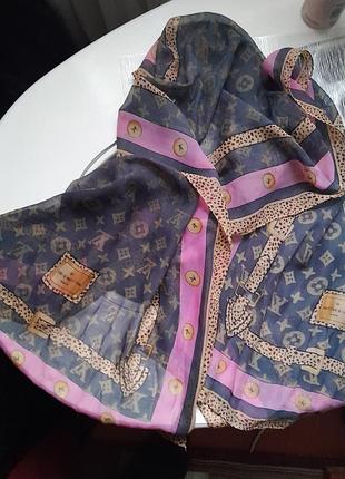 Шифоновий шарф louis vuitton