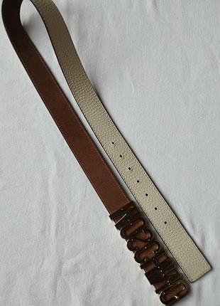 Шкіряний ремінь moschino 8