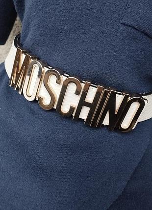 Шкіряний ремінь moschino 10