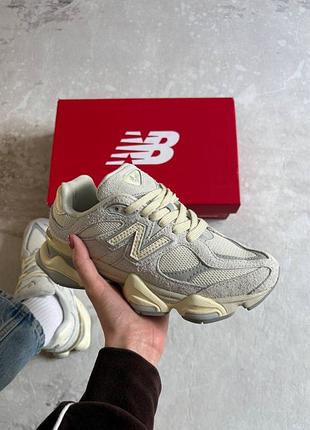 Кроссовки new balance 9060 quartz grey team cream sea salt арт 4037